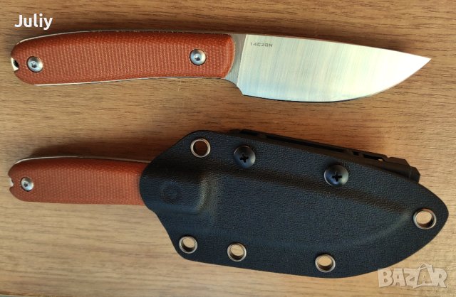 Малък фиксиран нож /шведска стомана/, снимка 3 - Ножове - 40430288