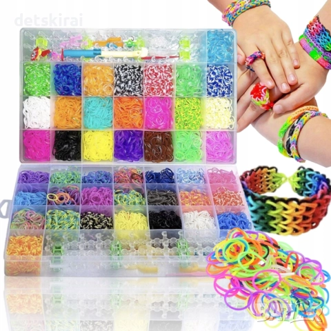 Комплект ластички за гривни 4400 бр., снимка 8 - Други - 52431190