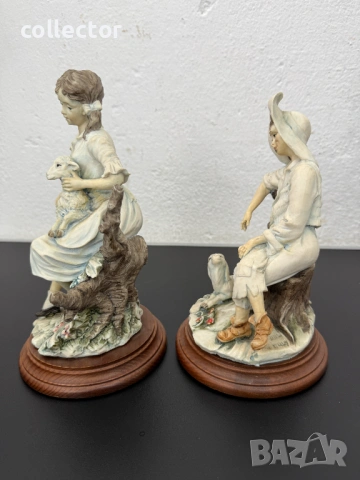 Винтидж комплект италиански фигури - Aldo Berni. №8115, снимка 8 - Колекции - 54269282