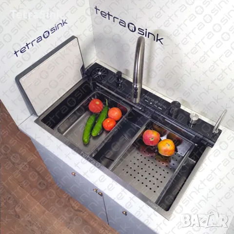 Мултифункционална мивка за кухня | Тетра Синк | Интелигентна мивка | 24NBS304R75, снимка 1