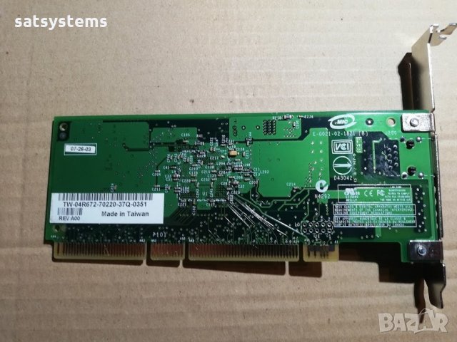 PCI-X Gigabit Lan Card Broadcom BCM95703A30U, снимка 7 - Мрежови адаптери - 31943796