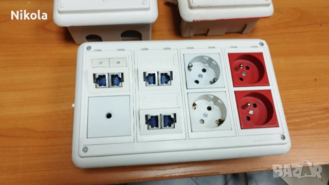 Конзоли с контакти и R&M - FTP розетки 6 и 8бр Cimabox, снимка 9 - Ключове, контакти, щепсели - 44424866