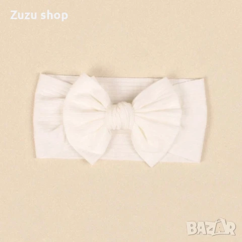 Комплект от 3 броя бебешки ленти за глава с панделка, снимка 5 - Комплекти за бебе - 50872867
