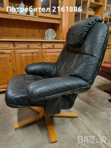 Relax кресло от естествена кожа , снимка 3 - Дивани и мека мебел - 52885978