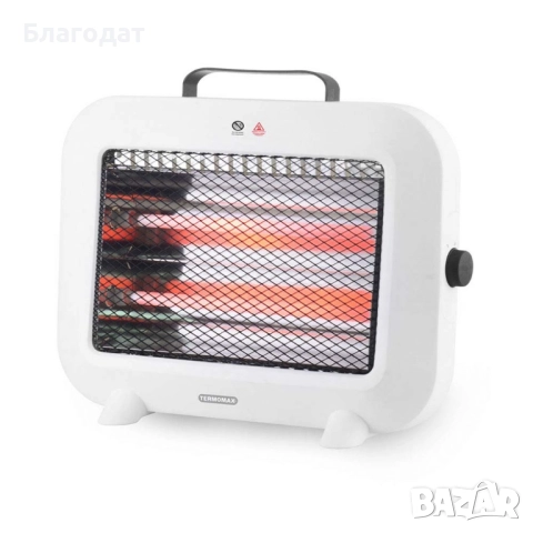 Кварцова печка, 800W, корал/ бял цвят, снимка 2 - Отоплителни печки - 52883531