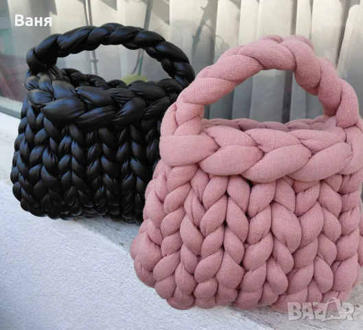 Плетени чанти ръчна изработка, снимка 6 - Чанти - 56512092