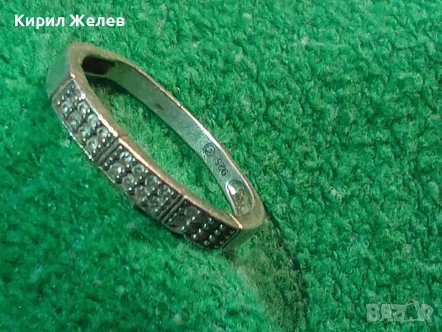 SWAROVSKI СКЪПОЦЕНЕН СРЕБЪРЕН ПРЪСТЕН СРЕБРО 925 с ЩЕМПЕЛ ЛЕБЕД на СВАРОВСКИ 47530, снимка 16 - Пръстени - 49733202