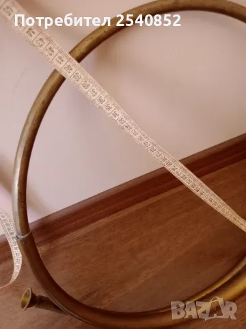 Стара медна ловна тръба (рог), снимка 5 - Други ценни предмети - 48089409