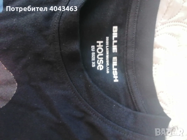 Продавам тениска на Billie eilish , снимка 4 - Тениски - 52369443
