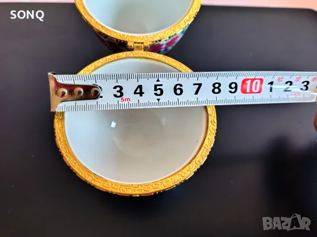 Порцеланово Яйце-Кутия за Бижута-Лимож, снимка 7 - Антикварни и старинни предмети - 48401678