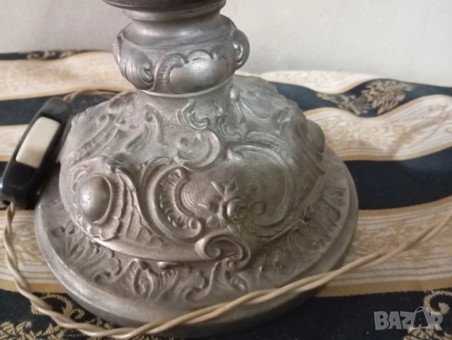 Винтидж настолна лампа, снимка 2 - Настолни лампи - 52364302