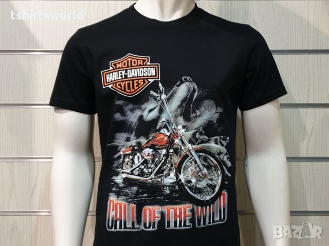 Нова мъжка тениска с дигитален печат HARLEY DAVIDSON, мотори, Call of the Wild, снимка 9 - Тениски - 35622537