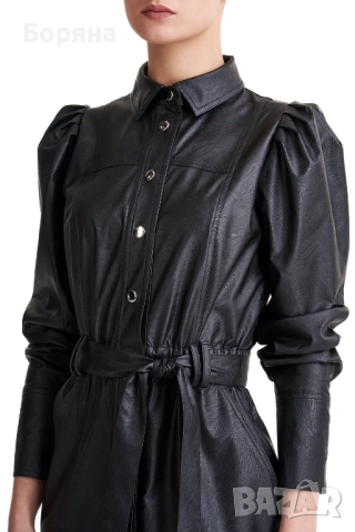 Other Theory нова с етикет 2 в 1 рокля тренч от еко кожа, снимка 3 - Рокли - 52815853