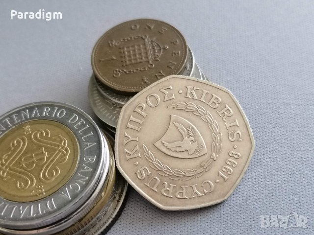 Монета - Кипър - 50 цента | 1998г., снимка 2 - Нумизматика и бонистика - 40539683