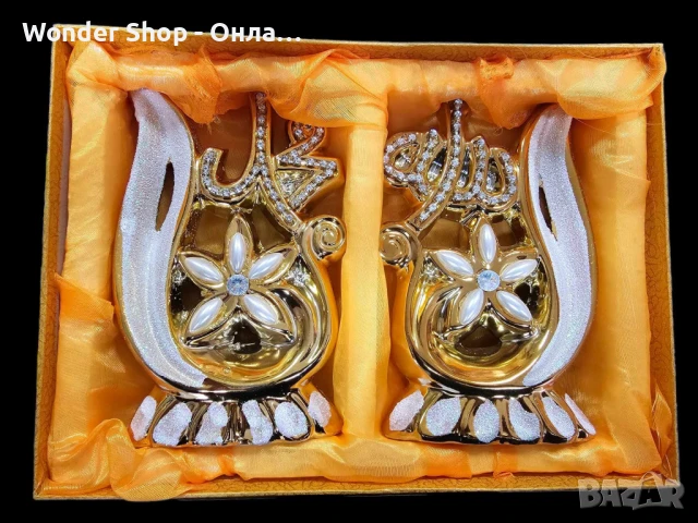 Луксозни златисти статуетки различни видове 2 броя, снимка 3 - Статуетки - 51201165