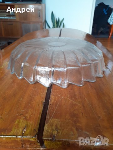 Стара стъклена фруктиера #5, снимка 5 - Антикварни и старинни предмети - 31540946