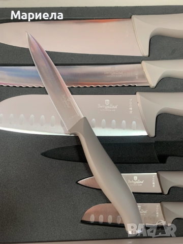 Комплект ножове, Berlinger Haus, BH2953 матово сив, снимка 9 - Прибори за хранене, готвене и сервиране - 51677825