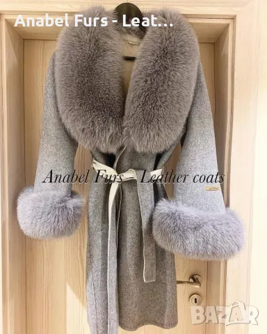 Луксозни дамски палта с естествен косъм, снимка 11 - Палта, манта - 38065701
