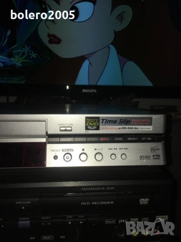 DVD recorder Panasonic , снимка 3 - Плейъри, домашно кино, прожектори - 51239545
