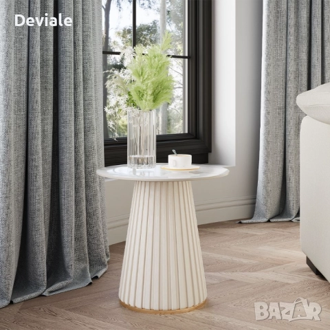 модерна лека луксозна странична масичка - нощно шкафче 