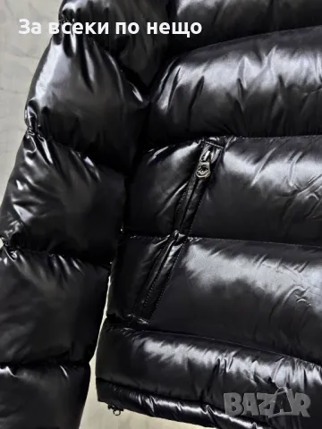 Мъжко черно зимно яке със силиконов пълнеж и бродирано лого Emporio Armani Код A329, снимка 3 - Якета - 48033763