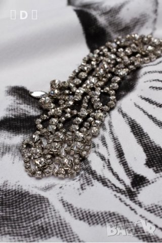  Philipp plein блузка с блестящи камъни- М, снимка 10 - Тениски - 33783849