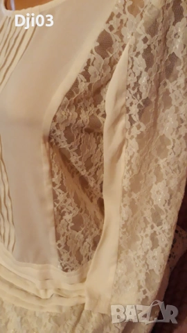 H&M Бяла къса Рокля, снимка 3 - Рокли - 54320893