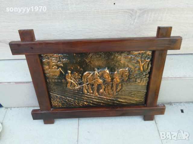 красива картина мед/дърво 1710251534, снимка 15 - Картини - 52088589