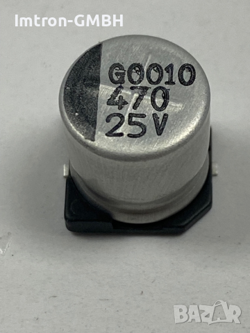 Алуминиев електролитен кондензатор, SC1E477M10010VR289, 25V, 470uF, 10x10