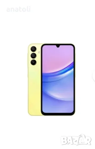 Samsung Galaxy A15, Dual SIM, 4GB RAM, 128GB, 5G, Yellow + GLASS чисто нов , снимка 3 - Samsung - 48770557