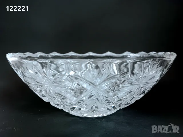 Българска фруктиера от оловен кристал, снимка 2 - Декорация за дома - 47990738