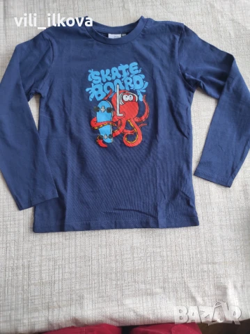 Блузка с дълъг ръкав и суитчър, снимка 2 - Детски Блузи и туники - 51041002
