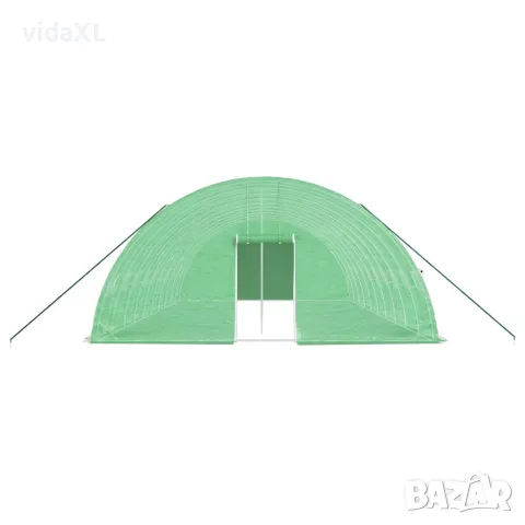 vidaXL Оранжерия със стоманена рамка зелена 60 м² 10x6x2,85 м, снимка 4 - Оранжерии - 56146702