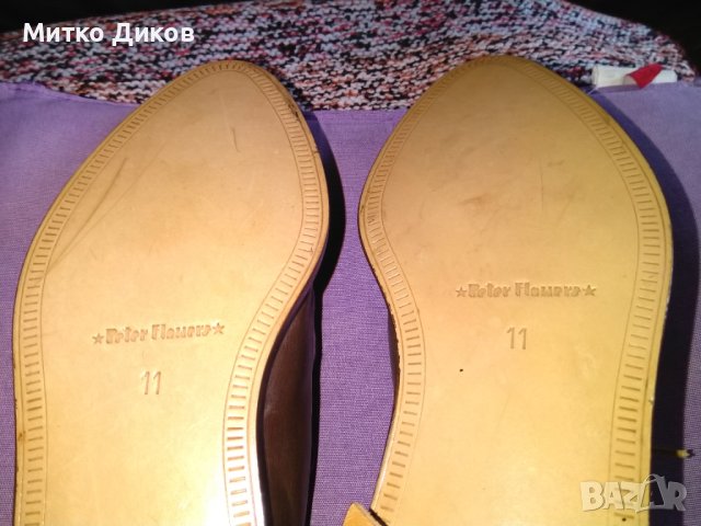Peter flowers нови маркови италиански обувки естествена кожа размер №45 стелка 285мм, снимка 11 - Ежедневни обувки - 42304602