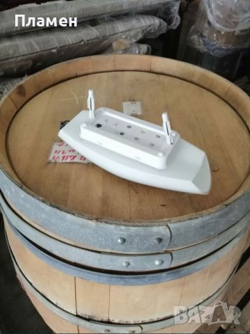 Аплик стъклен, цвят Опал, снимка 2 - Лампи за стена - 37007211