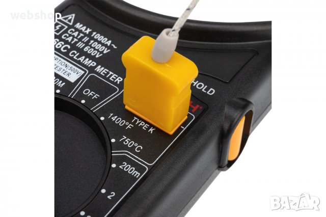 Амперклещи със зумер MASTECH M266C VAC/VDC | AAC | OHM | °C, снимка 2 - Клещи - 38946033