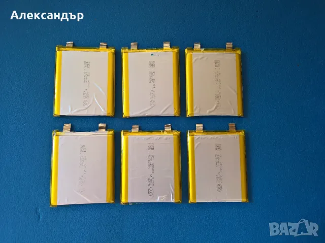 6 броя литиево-йонни клетки 3.85V, 4250mAh, модел 665464, произведени 2024г.