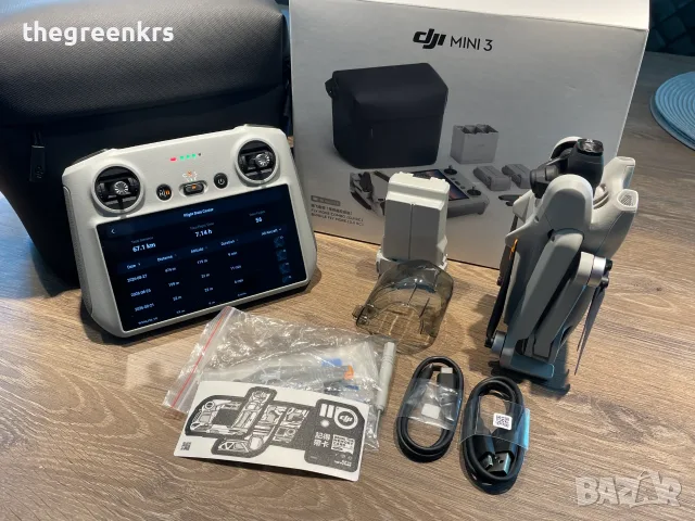 DJI Mini 3 дрон + RC1, снимка 2 - Дронове и аксесоари - 56074957