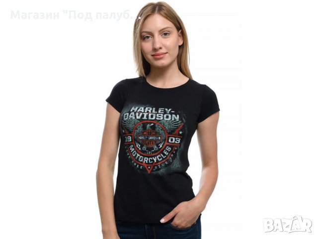 Нова дамска тениска с дигитален печат MOTOR HARLEY DAVIDSON, мотори, снимка 16 - Тениски - 29964854