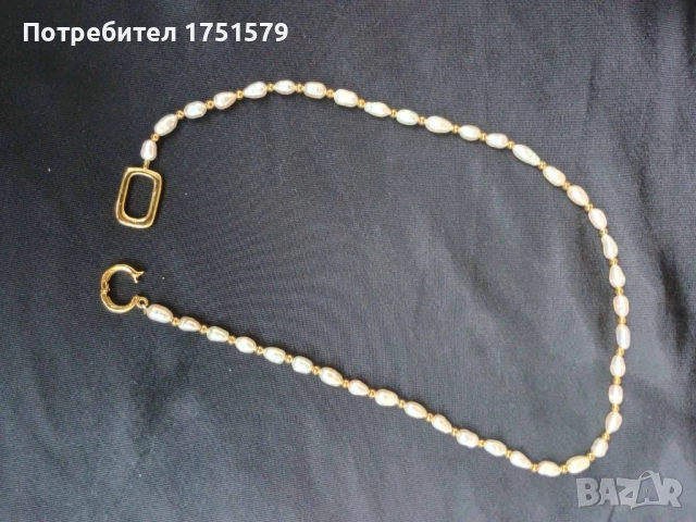 Ново колие с естествени перли, снимка 5 - Колиета, медальони, синджири - 52145544