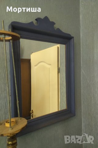 Дървено ретро огледало реновирано , снимка 4 - Огледала - 29919221