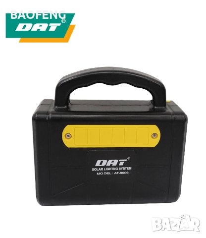 *Нов Соларен комплект Dat-At-9006, фенер, прожектор, радио, usd, sd карта, комплект за осветление, снимка 11 - Къмпинг осветление - 37450313