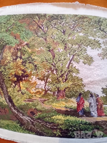 Гоблен Гетсиманската градина 600лв , снимка 4 - Гоблени - 53024311