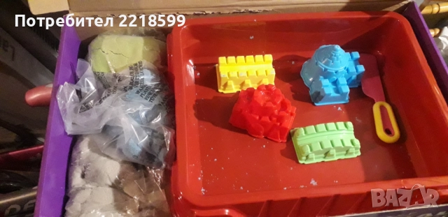 Магически Кинетичен пясък с ваничка , снимка 2 - Пластелини, моделини и пясъци - 52486263