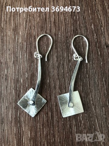 Сребърни обици