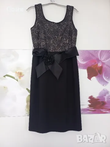 Черна официална рокля 44 номер , снимка 6 - Рокли - 41567527