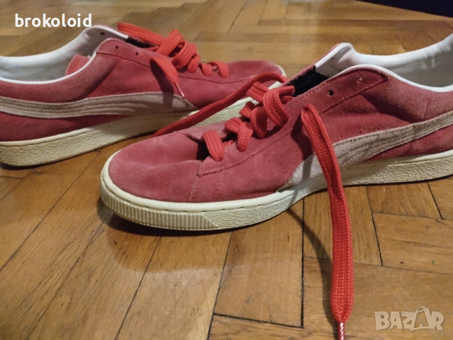 Puma Suede червени маратонки кецове 47, снимка 6 - Кецове - 54331358