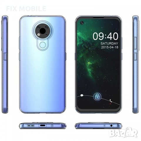 Nokia 3.4 прозрачен силиконов кейс/гръб, снимка 5 - Калъфи, кейсове - 31851250