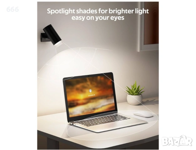 LED стенни лампи, комплект от две стенни лампи с акумулаторни батерии, 12RGB и 3CCT димируеми,, снимка 6 - Друга електроника - 54065865