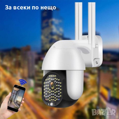Водоустойчива Wi-Fi  IP smart камера CP11-68 FULL HD 1080p въртяща се на 320°, снимка 5 - IP камери - 36968200